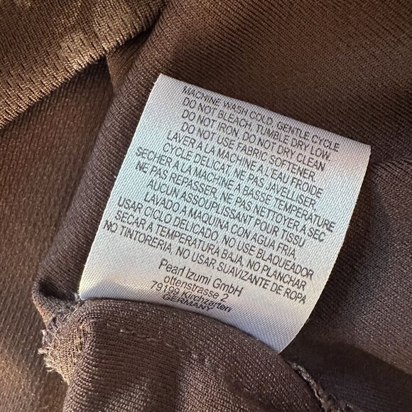 Pearl Izumi 1/2 Zip Brown Logo Spell Out Cycling Jersey Shirt Mens Large - Picture 8 of 8